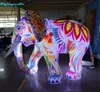 Elefante gonfiabile gigante con illuminazione da parata da 2 m, con luce per concerto/parco