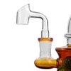 Dos tipos de tortugas de dos tipos Tortugas Dab Tortoise Glass Bong Mini Rig Showerhead de ducha Percs Matriz en línea Ligas de jaula de pájaros de 14 mm de vaso de precipitados Bub