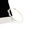 NEW Fashion Luxury CZ Diamond Bowknot Bangle Bracelet Set Original Box for Pandora 925 Sterling Silver Women Wedding Bracelets