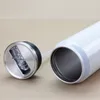 DIY -Sublimation 15oz Cola Dose mit 2 Typen Deckel 450 ml weiße Edelstahl -Koks doppelt isolierte Vakuumwasserflaschen C7211875 doppelt Schicht