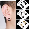 Aros de orelha de aço cirúrgico colorido com dangle transversal 18 pcs kit de ouvido elegante corpo piercing jóias para homens e mulheres