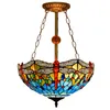 Luxury stained glass lamps living room study bar chandelier Tiffany Baroque bedroom lamp European style anti