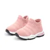 Nuove scarpe da bambino morbide Calze moda Scarpe da ginnastica per ragazzi Scarpe da bambina rosa Scarpe da bambino per bambini Scarpe da ginnastica alte per bambini 15-19 #