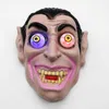 Led ljus halloween skräckmaske för clown vampyr ögonmask cosplay tema makeup prestanda masquerade full ansikte parti mask zza1144-1