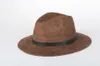 Fashion-Wearone 2017 Crazy Jazzhat unisex Suede wide brim Spring felt fedoras hats women Wide Brim Floppy chapeau femme Pnama ha