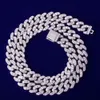 10mm Miami Cuban Link Chain Necklace Gold Silver Rosegold Iced Out Cubic Zirconia Hip Hop Style Men smycken ECA2