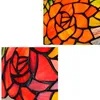 40W Retro Mediterranean Table Lamps European Simple Orange Bedroom Bedside Bar Restaurant Hotel Stained Glass Lamp6578192