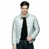 Men's Lightweight 90% Down Jacket Hooded Puffer Parka Coat New coats jackets