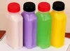 Bicchieri Bottiglie vuote per succo in plastica trasparente Bottiglia per il latte con coperchio multicolore