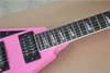 Factory Custom Left Handed Pink V shape Electric Guitar With Black HardwareRosewood FretboardCan be customized3989394