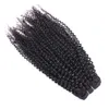 Натуральный цвет 3 связки афро извращенные вьющиеся remy индийские человеческие волосы плетение 1026 дюймов без проливания Weft5500447