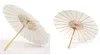 Beyaz Bambu Kağıt Şemsiye Şemsiye Dans Düğün Gelin Parti Dekoru Gelin Düğün Şemsiye Beyaz Kağıt Şemsiye CCA11846 100 adet