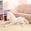 Simulation Animal Couché Cheval En Peluche Jouet En Peluche Doux Cheval Poupée 4 Couleurs Cadeaux D'anniversaire Pour Enfants Décoration