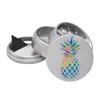 pipe New 53mm Aluminum Alloy Four-Layer Metal Smoke Grinder White Pineapple Turbine