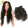 인간의 머리카락 묶음 자연 물결 모양의 물 파도 변태 스트레이트 kinkycurl hairweaves weft girgin haircextensions