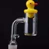 Nouveau Style Quartz Enail Banger Avec Canard UFO Carb Cap 10mm 14mm 18mm Mâle Femelle Joint Quartz Banger Nail Suitfor Coil Heater