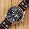 2019 Top Quality Luxury IW500901 Wristwatch Big Pilot Midnight Blue Black Dial Automatic 46MM Men Mens Watch Watches259w