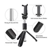 3 em 1 sem fio Bluetooth selfie vara Mini Tripé extensível Monopod Universal Para iPhone XR X 7 6s Mais de Pau De Palo