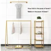 Show rack of fashionable iron clothing racks Commercial Furniture landing style cloth store simple combination type clothes display shelf