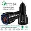 Быстрая быстрая зарядка QC30 Dual USB CAR Зарядное устройство 5V 31A 24A Power Adapter Chargers для XR x Max 11 12 Pro Max 13 Samsung Note 20 S219182076