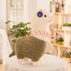 Gras modder paard pop alpaca knuffel lang haar kussen cartoon schattige schapen korte pluche speelgoed schattige mini gevuld alpaca pluche speelgoed aan kinderen