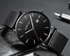 Crrju Watch Silm Men Sports Watches Business Waterproof Simple Gift orologio da polso maschio Relogio Masculino Men Black Clock6181421