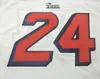 Mit Custom Herr Ungdom kvinnor Vintage #24 Ty Law Retro 1995 Game Worn Retro College Fotbollströja storlek s-4XL eller anpassad valfritt namn eller nummer tröja