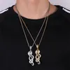 Fashion-Pendant Luxury Designer Necklace Hip Hop Jewelry Mens Gold Chain Pendants Diamond Cobra Bling Charms Rapper Fashion Accessories