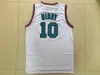 할인 Shareef Rahim Jersey 빈티지 마이크 10 # Bibby 50 # Reeves Muggssy Bogues 유니폼 33 # Alonzo 애도 녹색 흰색 보라색