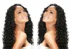 Hint Brauian Bakire Remy İnsan Saç Mikro Bağlantı Döngü Saç Uzantıları Afro Kinky Kıvırcık Mikro Yüzük Saç Uzatma Doğal Siyah Renk 14-26 "