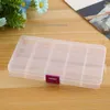 240pcs 15 grids Grid Plastic Jewelry Box Movable Dividers Adjustable Compartment Organizer Small Little Things Container Containers