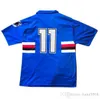 90 91 Sampdoria Mancini Retro Koszulki z krótkim rękawem w stylu rocznika 1990 1991 Koszulki piłkarskie Willi Italia Calcio Maglii Camiseta
