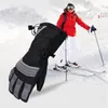 Gants de ski coupe-vent hiver velours rembourrés chauds pour hommes femmes