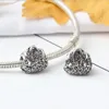 Serve para pandora pulseiras 30 pcs lady handbag oco flor encantos de prata bead charme beads para atacado diy europeu esterlina colar de jóias