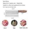 Rostfritt stål Kökskock Knife Meat Claaver Butcher Chopper Vegetabilisk kökskniv med trähandtag