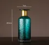 100％新しい北欧の透明ガラス金contaveヘビ花瓶リビングルームフラワーアレンジメント水耕栽培ホームデコレーション243z
