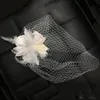 Classical Birdcage Face Wedding Veils Mesh Short Bridal Veils Net Face Covered Veil with Comb8057568