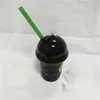 2019 Starbucks Bongs Wasserpfeifen Glas Bubbler 18mm Joint Schwarz Starbuck Cups Hookahs Rauchen Shisha Dab Bohrinsel