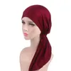 Gros femmes Modal coton pré-attaché chimio Beanie Bandana Turban chapeau bandeau foulards Turban chapeaux livraison gratuite