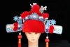 Dramat Kostium Akcesoria Chiński Peking Opera Headgear Starożytne Groom Ślub Korona Karnawał Halloween Cosplay Performance Hat