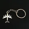 Personnalisé Antique argent femmes hommes compagnies aériennes modèle avion pendentif porte-clés avion sac à main voiture porte-clés anneau avion porte-clés 837