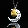 Europese en Amerikaanse Nieuwe Moon Love Letter Family Necklace Mode Trend Sieraden WY960