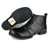 Herren-Leder-Chukka-Stiefel für Herren, modische Schnürstiefel, Freizeitschuhe, echtes Leder, Retro-Stiefel, europäische Größe 39–47