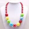 Moda bambino grosso bubblegum perline collana fai da te per bambini bambini gioielli ragazze carino collana di perline gumball