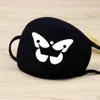 Maschera di cotone semplice semplice unisex Black Cycling Maschera di polvere di cotone traspirante espressione del cartone animato faccia da sfiruppo maschera per la bocca del respiratore