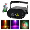 AUCD Mini AC 110-240V 3W RGB LED Lights 20 Patterns IR Remote Voice Control Mini Projector Machine Laser Stage Lighting W-20RG