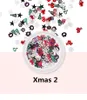 5 styles Nail Art Decals Christmas Patch Snowflake Sequins Christ mas Ornaments NailArt Nails Patches Stickers free ship 10pcs