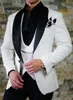 2019 vintage paisley smoking wol visgraat Britse stijl op maat gemaakte heren pak slim fit blazer bruiloft pakken voor mannen (pak + broek