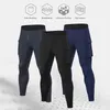 Män byxor Fitness Running Sportkläder Tight Workout Leggings Elastic Waist Gym snabbt-Dry Fukt Wicking Performance Trousers Men's