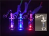 haute qualité Mini LED brûleur à mazout en verre Bong Conduites d'eau Inset Stéréo Perc Recycleur portable Narguilés Bubbler bong avec tuyau de combustion à l'huile